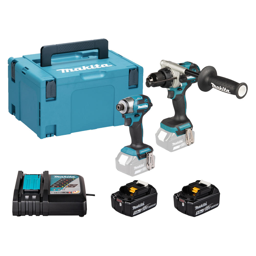 Makita DLX2549TJ 18v LXT Cordless Combi Drill and Impact Driver Kit
