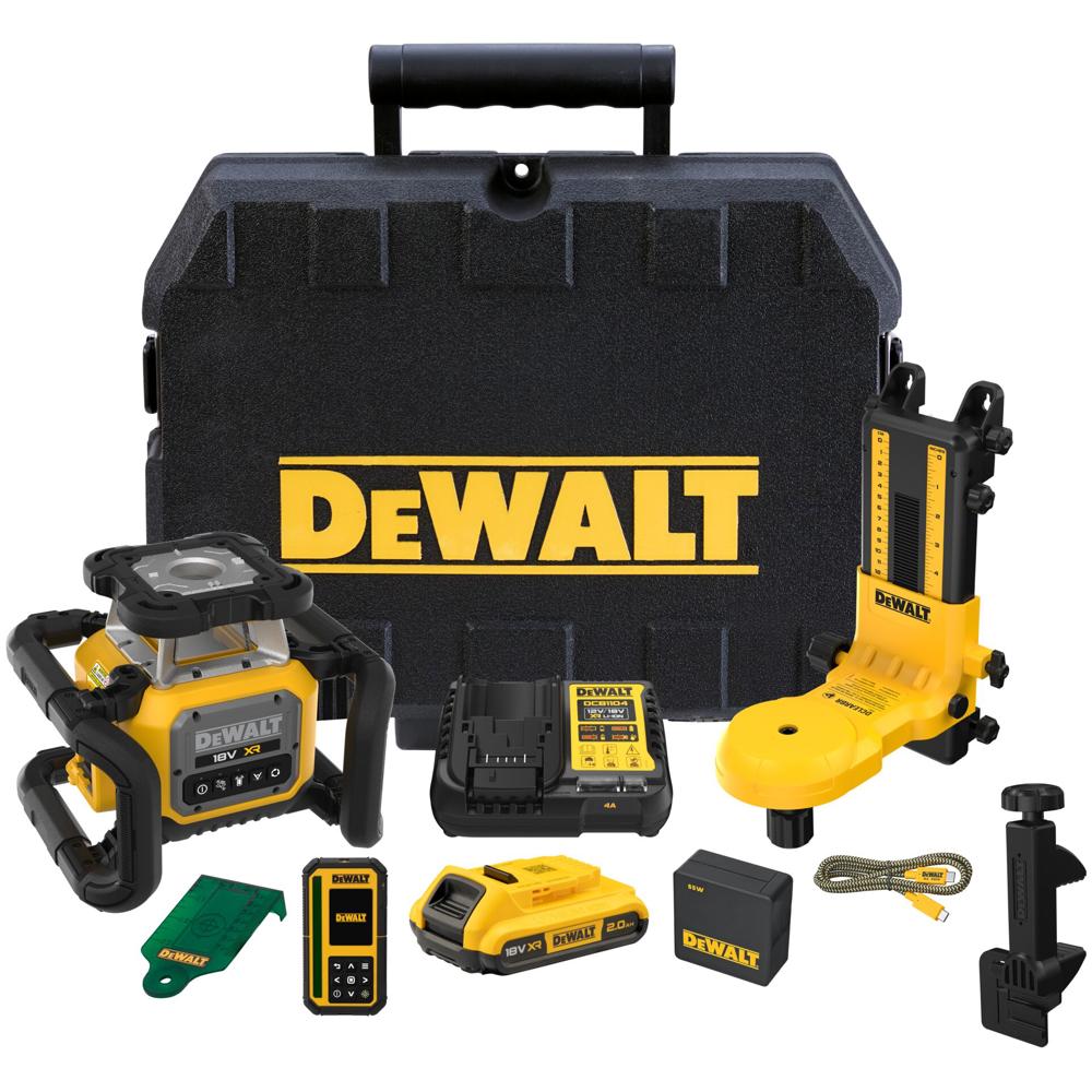 DeWalt DCLE35122GD 18v XR Cordless Rotary Laser Level